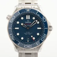 オメガ シーマスター プロフェッショナル ダイバー 300M コーアクシャル マスタークロノメーター 210.30.42.20.03.001 SS AT ブルー文字盤