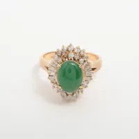 ノンブランド 翡翠 ダイヤ 18K