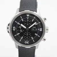 IWC アクアタイマー クロノグラフ IW376803 SS×ラバー AT ブラック文字盤