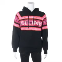 セリーヌ ウール パーカー 22AW L ブラック×ピンク