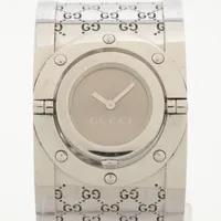 グッチ トワール バングルウォッチ 112 SS QZ シルバー文字盤