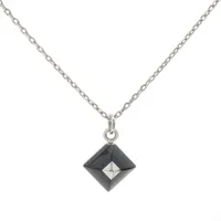 エルメス メドール キュピドン GP ネックレス GD0149 シルバー×ブラック