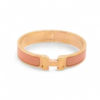 エルメス クリックHファン GP バングル FI0128 ゴールド×ピンク