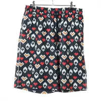 グッチ ポリエステル×コットン ショートパンツ M マルチカラー