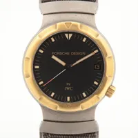 IWC ポルシェデザイン TI×社外ナイロン AT ブラック文字盤