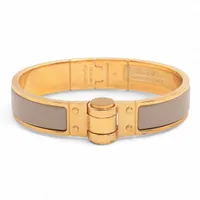 エルメス シャルニエール ファン GP バングル SP0197 マロングラッセ×ゴールド