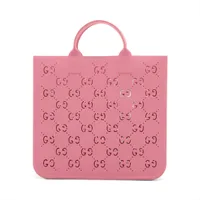 グッチ GGスプリーム チルドレンズ ラバー ハンドバッグ ピンク