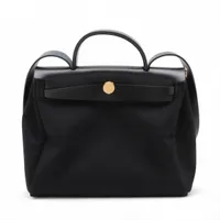 エルメス エールバッグジップPM トワルミリタリー ブラック ゴールド金具