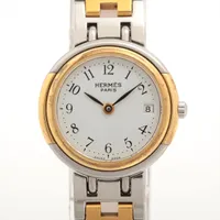 エルメス ウィンザー SS×GP QZ ホワイト文字盤