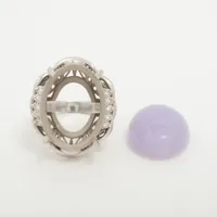 ノンブランド ラベンダー翡翠 ダイヤ Pt900