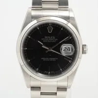 ロレックス デイトジャスト 16200 SS AT ブラック文字盤