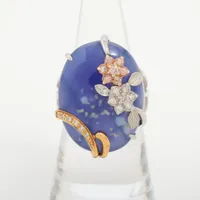 ノンブランド 色石 ダイヤ K18×Pt900