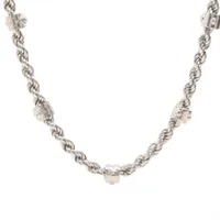 ルイ・ヴィトン ネックレス LVロープ M01748 メタル ネックレス LE4263 シルバー
