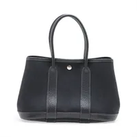 エルメス ガーデンパーティTTPM トワルオフィシエ ブラック シルバー金具