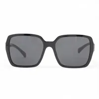 シャネル ロゴ 5408-A プラスチック サングラス 56□17 ブラック
