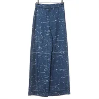 クリスチャンディオール シルク パンツ I36 ネイビー