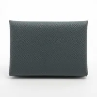 エルメス カルヴィ デュオ ヴォーエプソン グレー シルバー金具