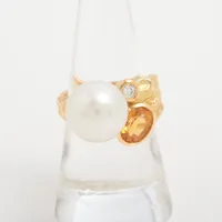 タサキ パール 色石 K18(YG) 約12.0mm
