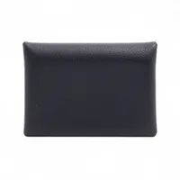 エルメス カルヴィ デュオ エバーカラー ブルーネイビー シルバー金具