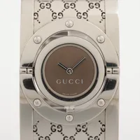 グッチ トワール 112 SS QZ ブラウン文字盤