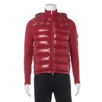 モンクレール MAGLIONE ウール×ナイロン ダウンジャケット 18年 M レッド