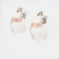 ボッテガヴェネタ ティアドロップ 925×レジン ピアス(両耳用) シルバー