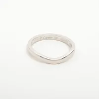 カルティエ バレリーナ カーブ ウェディング Pt950 50