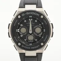 カシオ Gショック GST-W300-1AJF SS×ラバー ソーラー ブラック文字盤