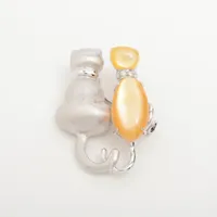 ノンブランド シェル ダイヤ K18×金性不明