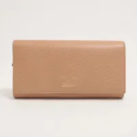グッチ スウィング 354498 レザー ロングウォレット ベージュ×ブルー