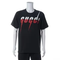 グッチ コットン Tシャツ M ブラック