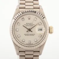 ロレックス レディ デイトジャスト 69179G WG AT シルバー文字盤