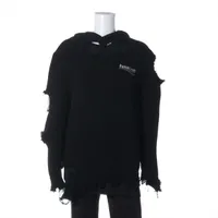 バレンシアガ コットン×ポリエステル パーカー 21年 M ブラック