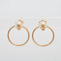 ルイ・ヴィトン ピアス LV エクリプス M01237 GP×フェイクパール ピアス(両耳用) OB2203 ゴールド