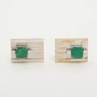 ノンブランド エメラルド ダイヤ K14WG