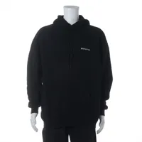 バレンシアガ コットン パーカー 20年 XS ブラック