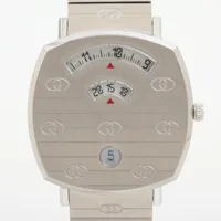 グッチ グリップ 157.4 SS QZ ホワイト文字盤